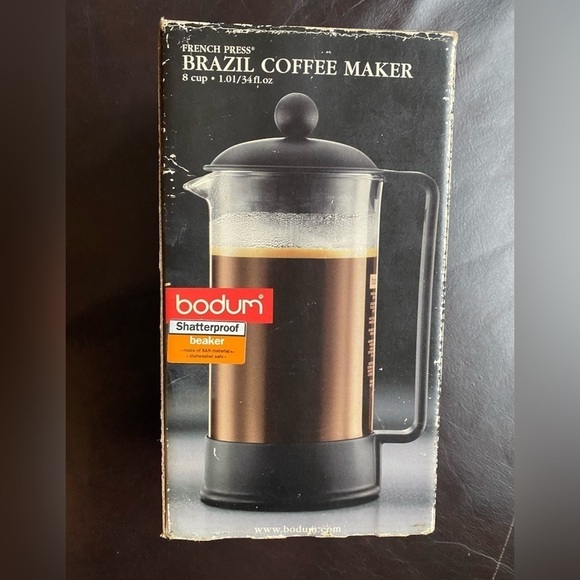 Vintage Bodum French press Brazil coffee maker new in box - Picture 1 of 7
